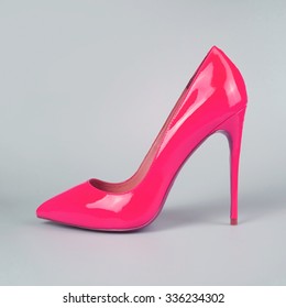 Pair Of High Heel Stiletto Pink Shoes