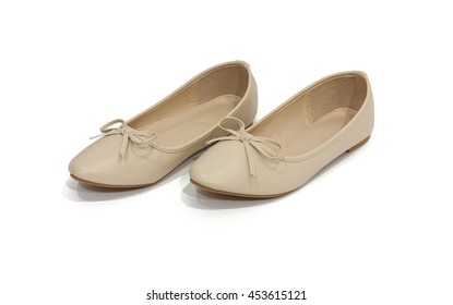 womens cream flat shoes