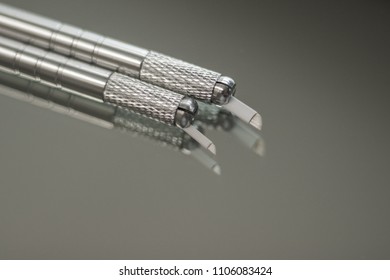 A Pair Of Microblading Hand Tools