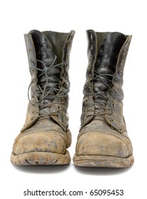 Pair Muddy Boots Stock Photo (Edit Now) 65095453