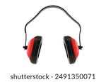 Pair of orange ear defenders