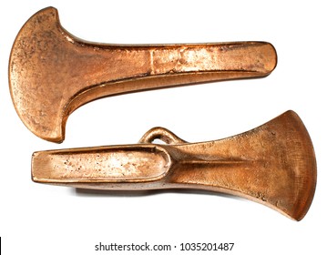 A Pair Of Replica Bronze Age Axes.