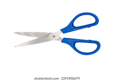 A pair of scissors on a white background