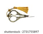 A pair of scissors sitting on a table.