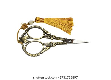 A pair of scissors sitting on a table.