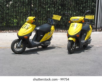 Pair of scooters