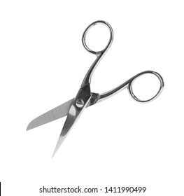 Pair Sharp Sewing Scissors On White Stock Photo 1411990499 | Shutterstock