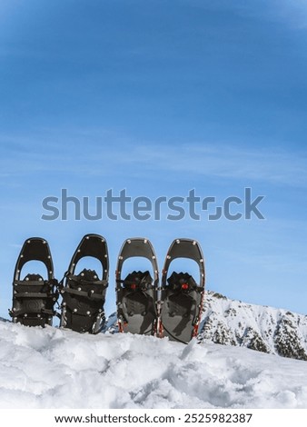 Similar – Image, Stock Photo Mountain range in deep sunset red