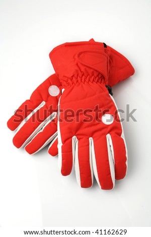 Pair of winter ski gloves.