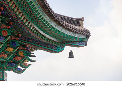 Paju, Gyeonggi-do, Republic of Korea - August 13, 2021. Korean traditional temple. .yakcheonsa temple. Korean Buddhism.