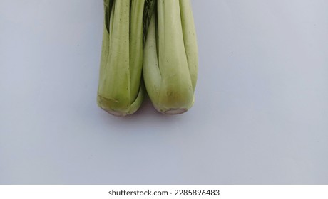 Pakcoy or bok choy (Brassica rapa Chinensis Group; mustard greens or Brassicaceae) is a popular vegetable. This vegetable, also known as spoon mustard, is easy to cultivate and can be eaten fresh. - Shutterstock ID 2285896483