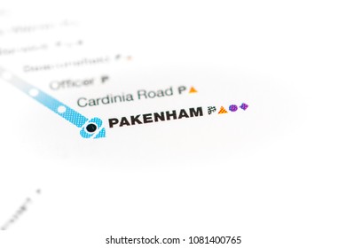 Pakenham Station. Melbourne Metro Map. On A Map. 