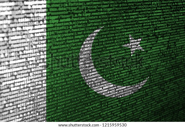 Pakistan Flag Depicted On Screen Program Stock Photo (Edit Now) 1215959530
