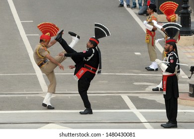 Pakistan Rangers Wearing Black Uniforms Perform Stock Photo 1480430081 ...