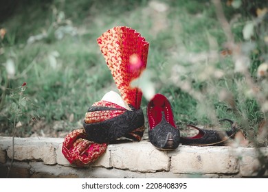 Pakistani Indian Groom Wedding Red Turban