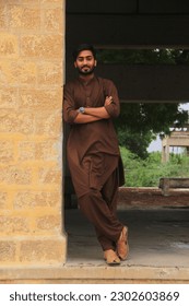 Pakistani men, model wear shalwar kameez, handsome men wearing shalwar kameez, model pose in Pakistani dress, Eid picture