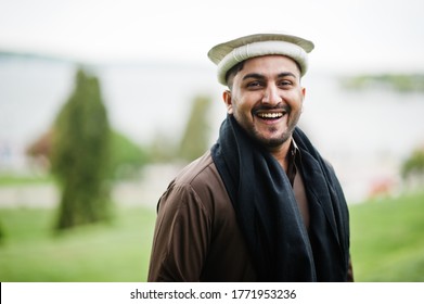 Pakistani Pathan Man Wear Traditional Clothes. 