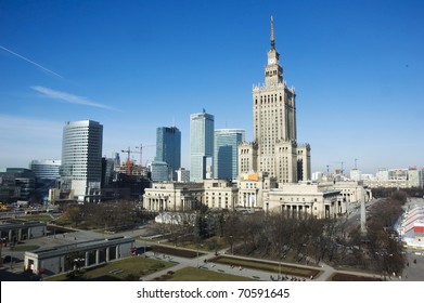 Palace Of Culture In Warsaw