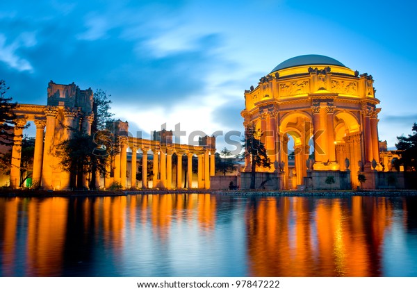 Palace Fine Arts Museum Night San Stock Photo Edit Now 97847222