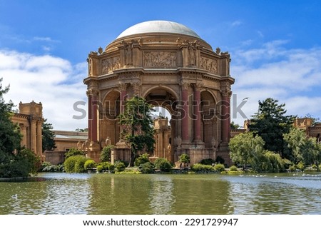 The Palace of Fine Arts of San Francisco, California.