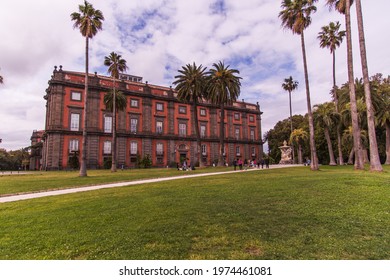 Palace Of National Museum Of Capodimonte. Naples, Italy