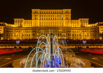The Palace of the Parliament in Bucharest, Romania