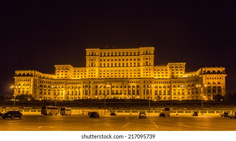 Palace Of The Parliament In Bucharest, Romania