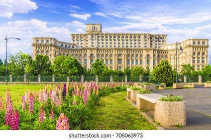 The Palace of the Parliament, Bucharest, Romania.