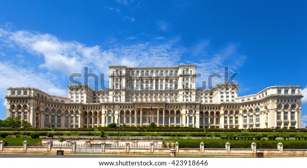 Palace Parliament Bucharest Romania Stock Photo Edit Now 423918646