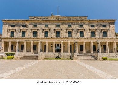 Palace Of St. Michael And St. George, Corfu, Greece.