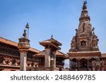 The Palace and Temples of Bhaktapur in Kathmandu Nepal