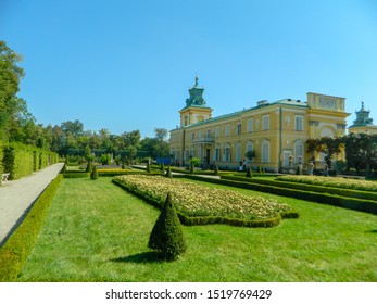 Wilanów Palace. Warsaw, Poland. August 31 Of 2017.