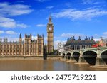 Palace of Westminster in London, UK. Big Ben. London landmark.