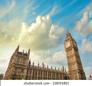 The Palace Of Westminster Is The Meeting Place Of The House Of Commons And The House Of Lords, London.