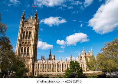 The Palace of Westminster is the meeting place of the House of Commons and the House of Lords in London, United Kingdom