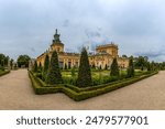 The palace in Wilanow is a baroque royal palace located in the Wilanow district of Warsaw. 