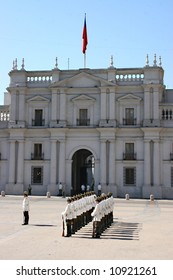 Palacio De La Moneda Santiago In Chile