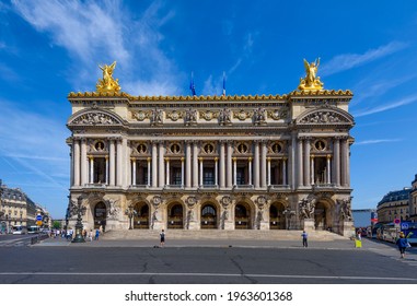 The Palais Garnier (Garnier Palace) Or Opera Garnier In Paris, France. Architecture And Landmark Of Paris. Cozy Paris Cityscape