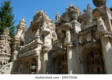 Palais Ideal Du Facteur Cheval The Ideal Palace - A Unique Palace By The Postman Ferdinand Cheval In Hauterives, Drome, France