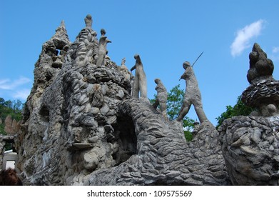 Palais Ideal Du Facteur Cheval The Ideal Palace - A Unique Palace By The Postman Ferdinand Cheval In Hauterives, Drome, France