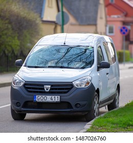 PALANGA, LITHUANIA - APRIL 28, 2018: Dacia Dokker Van. The Dacia Dokker Is A Panel Van And Leisure Activity Vehicle (LAV) Built At The Renault Factory In Tangier, Morocco.