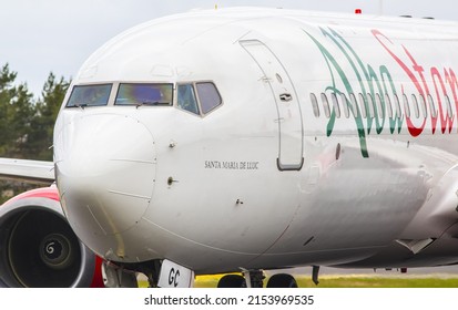 PALANGA, LITHUANIA - MAY, 2022: Alba Star Boeing 737-800 (EC-NGC). AlbaStar is a Spanish charter and scheduled airline based at Palma de Mallorca Airport.