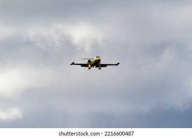 Palanga, Lithuania – September, 2022: Ambulance Plane - Business Jet. Learjet 35A Air Alliance D-CEXP. Ambulance Plane Using For The Civilian Emergency Medical Services. 