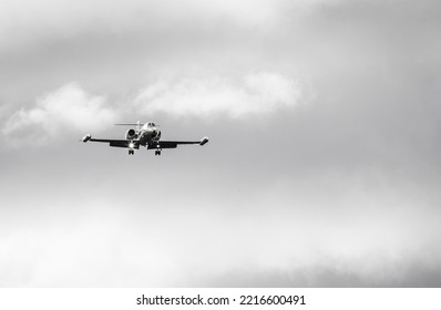 Palanga, Lithuania – September, 2022: Ambulance Plane - Business Jet. Learjet 35A Air Alliance D-CEXP. Ambulance Plane Using For The Civilian Emergency Medical Services. 