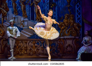 Palanga,Lithuania-December 28,2018:Royal Moscow Ballet, Sleeping Beauty.