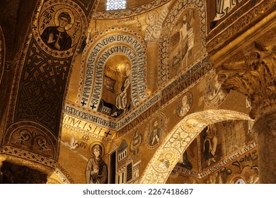 The Palatine Chapel (Cappella Palatina) is the royal chapel of the Norman Palace in Palermo, Sicily. This building is a mixture of Byzantine, Norman and Fatimid architectural styles.