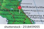 Palatka, Florida marked by a red map tack. The City of Palatka is the county seat of Putnam County, FL.