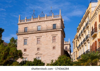 Palau De La Generalitat Valenciana Palace In Valencia Spain