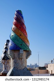 Palau Guell In Barcelona Spain