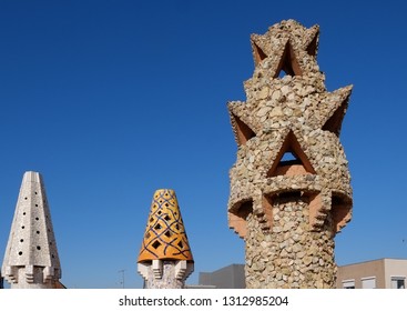 Palau Guell In Barcelona Spain